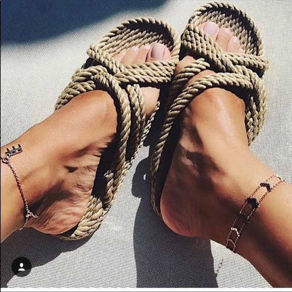 slip on rope sandal